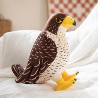 Personnalisé Super Mignon QF Marque 100% Polyester Animal En Peluche Perroquet Faucon Jouets PP Coton Remplissage pour 8-13 Ans Unisexe
