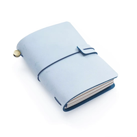 Individuell gestaltbares Leder-Notizbuch mit Thermobindung im Mini-Stil, Geschenkoption und Gürtel