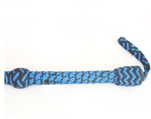 แส้พาราคอร์ดไนลอน 06 ถึง 16 ฟุต 16 เส้นถั<span class=keywords><strong>ก</strong></span> <span class=keywords><strong>ส</strong></span>ีน้ำเงินและดำ ด้ามจับรูปดาว ทำด้วยมือ แข็งแรงทนทาน - Product Image 5