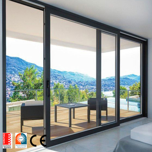 Heavy-Duty commerciale moderno efficiente dal punto di vista energetico porta da ufficio vetrino esterno grande Patio scorrevole <span class=keywords><strong>porte</strong></span> <span class=keywords><strong>e</strong></span> finestre per la casa - Product Image 2