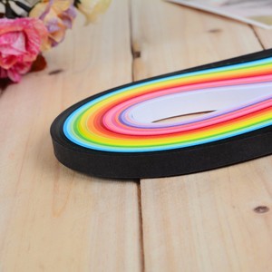 Kit de papier pour <span class=keywords><strong>quilling</strong></span> de 260 bandes de 39 cm de long, 26 couleurs mélangées arc-en-ciel, pour les arts et l'artisanat - Product Image 3