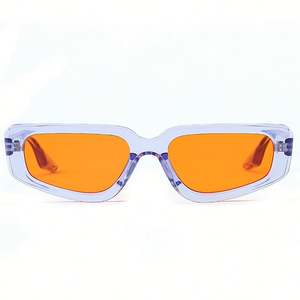 Gafas de Sol Personalizadas de Moda 2022, Color Caramelo Degradado, Azul Naranja, Pequeñas, Estilo Ojo de Gato, para Mujer - Product Image 5