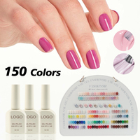 JOUS Nouveau vernis à ongles fluorescent nacré 150 couleurs, vernis à ongles gel mat/brillant UV/LED pour usage professionnel en salon