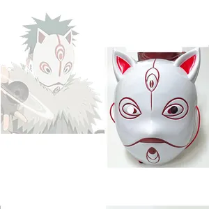 Masker Wajah Kakashi Prop Cosplay rubah komik Con Halloween rias coser dekorasi Jepang