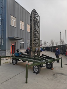 10m thủy lực nghiêng khẩn cấp Kính thiên văn tháp với Trailer hệ thống mang 100kg - Product Image 4