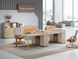 Poste de travail du personnel commercial bureau unique de luxe moderne Design minimaliste européen pour usage commercial salon extérieur - Product Image 6