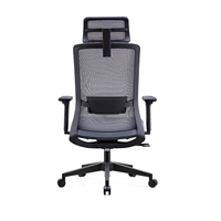 Chaise de bureau pivotante moderne et bon marché à dossier haut, avec accoudoirs réglables en 3D, chaise en maille ergonomique de direction avec soutien lombaire