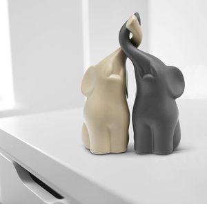 Escultura <span class=keywords><strong>de</strong></span> Cerámica Moderna Personalizada - Figura Decorativa en Conjunto - Adorable Figura Decorativa <span class=keywords><strong>de</strong></span> Elefante - Product Image 6