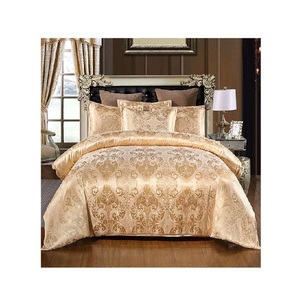 Ensemble de literie en satin brodé de style européen, 3 pièces, drap, <span class=keywords><strong>taie</strong></span> d'oreiller et housse de couette de luxe, taille personnalisée, achat en ligne - Product Image 1
