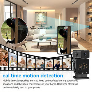 2.4G Thông Minh Đồng Hồ Treo Tường Máy Ảnh <span class=keywords><strong>Wifi</strong></span> Phát Hiện Chuyển Động Báo Động Màu Tầm Nhìn Ban Đêm Một Nhấp Chuột Cuộc Gọi Nhà An Ninh Máy Ảnh - Product Image 5