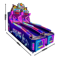 Mini-machine de bowling à monnayeur, équipement de divertissement commercial lumineux pour centres commerciaux intérieurs et parcs de loisirs familiaux