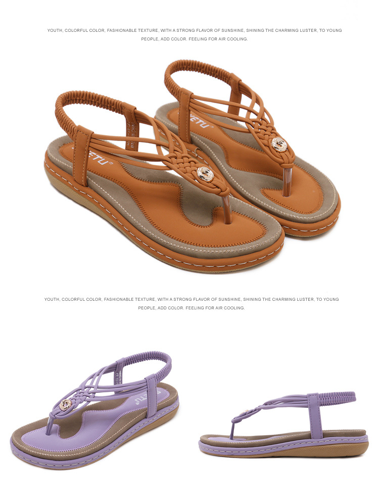 2023 Women Sandals Shoes Metal Braided Large Size Footwear Shoes Wholesale Shoes
