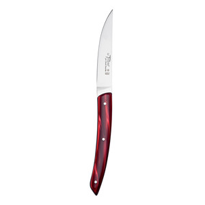 Couteau à steak Le Thiers Bordeaux avec manche en corne - Product Image 1