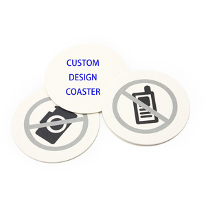 Posavasos de Papel Personalizados con Diseño de Logotipo, Ecológicos, Estilo Nórdico, Absorbentes de <span class=keywords><strong>Agua</strong></span>, para Oficina, Hotel, Té, Cerveza - Product Image 2