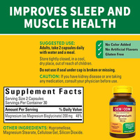 OEM Magnesium Bisglycinate kapsul kompleks 200mg Magnesium Glycinate kapsul suplemen untuk otot hati