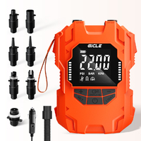 Pompe à pagaie rechargeable 22PSI pompe à air électrique portable alimentée par batterie 12V DC pompe à air électrique haute pression pour gonflables