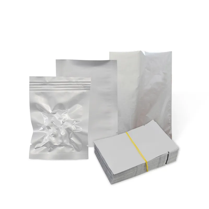 Sacs à fermeture thermique en aluminium, petite pochette à pression, barrière anti oxygène, fermeture à glissière, emballage en plastique transparent, sac à café en Mylar pour fumée de cigares