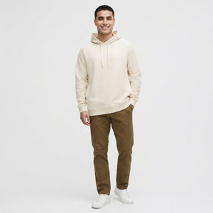 Unisex Premium Solid Casual Cotton Fleece Pullover Hoodie Fully Customizable Heavyweight Winter Breathable Quick Dry Front - Product Image 1