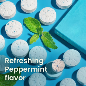 베스트셀러 무설탕 L-테아닌 민트 비타민 B6 & B12 함유, 성인의 집중력과 에너지를 지원합니다. 임산부는 사용하지 마세요. - Product Image 1