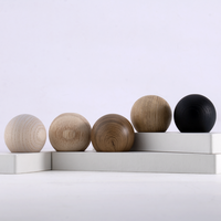 Bouchon de parfum à boule ronde en bois marron pour bouteilles en verre pour emballage de soins personnels