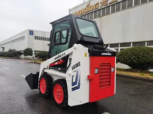 High Performance LG303 White Skid Steer Loader Durable Diesel Engine Enclosed Operator Cabin <b>Multi</b>‑Purpose Bucket Loader - Product Image 3