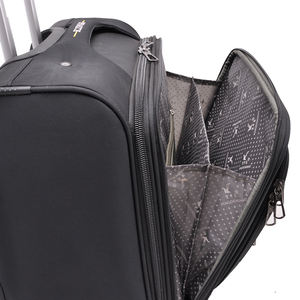16" Nylon Material Four Spinner <strong>Wheels</strong> Soft Business Cabin <strong>case</strong> 16 Inch Multi-compartment <strong>Laptop</strong> Carry <strong>on</strong> Luggage Bag - Product Image 5