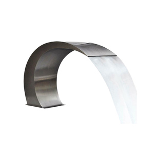 Forma De Luna Piscina de acero inoxidable Hoja de agua Ducha de impacto Spa Jet Piscina <span class=keywords><strong>Cascada</strong></span> - Product Image 1