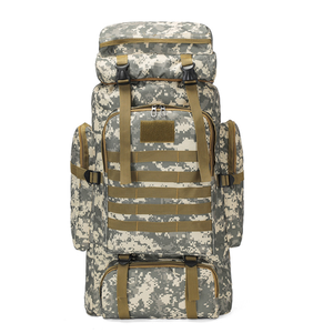 Sac à dos tactique pour homme 80L en tissu Oxford imperméable pour la randonnée, l'alpinisme et les voyages - Product Image 1