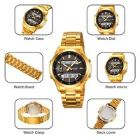 Reloj Deportivo Skmei 2284 para Hombre con Luz de Fondo, Resistente al Agua, Alarma, 3 Tiempos, Temporizador de Cuenta Regresiva, Relojes de Pulsera Digitales para Hombre