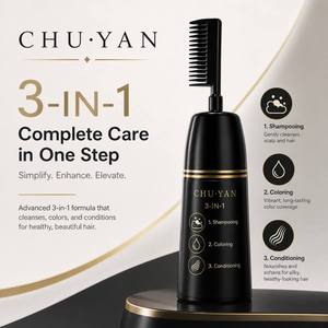 ผู้ผลิตสีผม OEM - CHU·YAN ชุดย้อมผมแบบหวีพร้อมเอกสารครบถ้วน MSDS/CPNP - Product Image 4