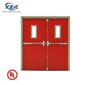 <span class=keywords><strong>Puerta</strong></span> Batiente de Acero Contra Incendios de Diseño Moderno, Clasificación de Resistencia al Fuego de 1.5-3 Horas, Lámina de Acero Galvanizado, Construcción Metálica Hueca Aislada para Hotel - Product Image 4