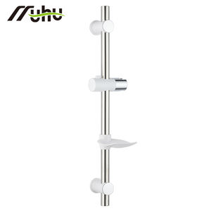 Accessoire de <span class=keywords><strong>douche</strong></span> de salle de bain moderne économique et durable en acier inoxydable SS304/201, <span class=keywords><strong>barre</strong></span> de <span class=keywords><strong>douche</strong></span> coulissante réglable avec porte-savon en ABS - Product Image 1