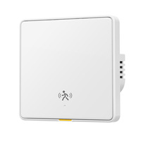 Interrupteur mural intelligent WiFi Tuya avec capteur de mouvement radar à ondes millimétriques 10G, contrôle par application