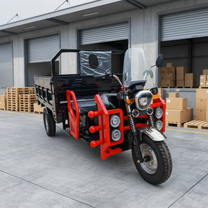 Rural Electric Cargo Tricycle Property Operations Open Load <b>Bed</b> Tubular Nose <b>Guard</b> Clear Windshield Signal Light Set - Product Image 1