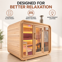 Cabine de sauna sur mesure OEM en bois naturel de haute qualité, design personnalisé pour le repos domestique et une expérience spa intérieure