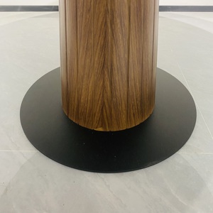 Hiện Đại Bắc Âu Thiết Kế Tro Veneer Sơn Bằng Gỗ Hàng Đầu Gỗ Cơ Sở Vòng Bền Di Động Thân Thiện Với Môi Lưu Trữ Bàn Cà Phê - Product Image 4