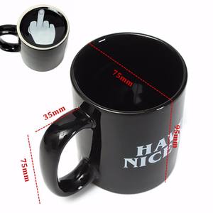 Tazza da Caffè Creativa 'Buona Giornata' con Dito Medio, Tazza Divertente per Caffè, Latte, Tè, Tazza Novità con Scritte - Product Image 4