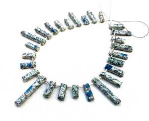 Belle pierre précieuse de jaspe k2 naturelle à facettes forme Rectangle perles de Briolette vente en gros fabricant authentique de haute qualité - Product Image 4