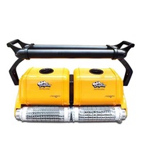 Robot de nettoyage de piscine Dolphin 2x2 Pro Gyr en plastique avec fonction d'escalade automatique des murs et capacité d'aspiration de 34 m³/h
