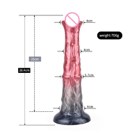 Körperfreundlicher Phthalatfreier LSR Spezialform Weicher Dildo Vibrierend Teleskopisch Heizbar IPX7 Wasserdicht Realistisch Anpassbar 706g Sex