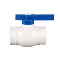 Vanne à boisseau sphérique compacte Etrany 1/2 pouce en PVC, raccord de plomberie manuel, personnalisable, support OEM/ODM/OBM pour l'eau