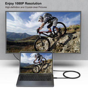 <span class=keywords><strong>Cable</strong></span> USB C <span class=keywords><strong>a</strong></span> <span class=keywords><strong>VGA</strong></span> Macho-Macho BENFEI de 1.8 Metros, Conductor de Cobre, Revestimiento de PVC, Resolución 1080P, <span class=keywords><strong>Thunderbolt</strong></span> 3/4 para Computadora - Product Image 2