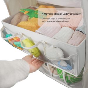 Over The Door <b>Shoe</b> Organizer 33x15x85cm With 5 Slanted Compartments Removable Bin Transparent Pockets Waterproof Polyester - Product Image 3