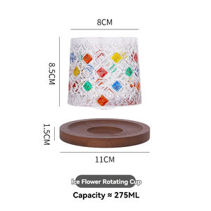 Verre à whisky et à vin en cristal, base rotative, style célébrité internet, pour bière et eau - Product Image 6