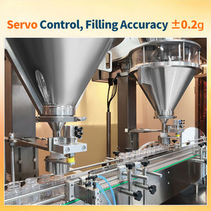 Machine de remplissage et d'emballage automatique de poudre à vis sans fin entièrement automatique pour l'emballage de 1 à 500 g de poudre de lait, de protéines - Product Image 3