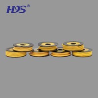 HDS échantillon gratuit marque de prix d'usine tube jaune couleur EC Type câble marqueur EC-J 500 pièces/rouleau
