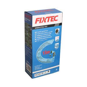 FIXTEC 3/8 ''x15m(50 футов) EVA садовый спиральный шланг 13 бар с соединителями для крана и шланга - Product Image 6