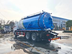 รถดูดสิ่งปฏิกูล 6×4 Dongfeng D3 18‑20CBM พร้อมถังเก็บของเสีย, แชสซี 3 เพลา, เครื่องยนต์ Yuchai 245‑270 แรงม้า, ระบบดูดสูญญากาศทรงพลังสำหรับของเสียจากอุจจาระ, รับสั่งผลิตเพื่อการส่งออก - Product Image 6