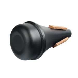 Silenciador de <span class=keywords><strong>trompeta</strong></span> recto, ligero, de plástico negro para principiantes, para uso de músicos de instrumentos de viento madera - Product Image 6