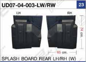Splash Board originale per parti Auto QUON & UD QUON UD07-04-003-LN/RN/UD07-04-003-LW/RW - Product Image 2